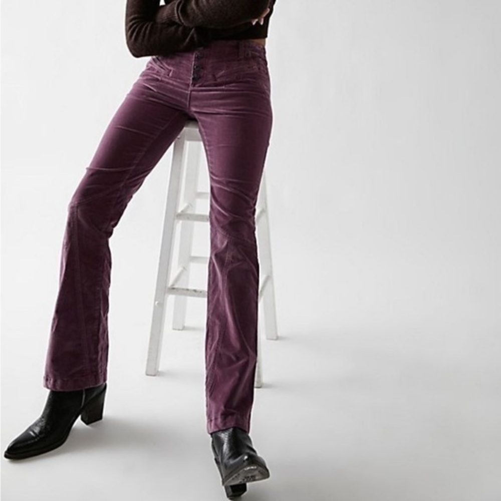 Free People Hit Back Slim Flare Pants